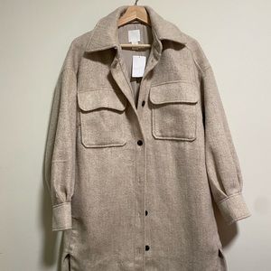 H&M WOOL-LIKE SHACKET